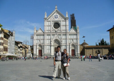 Basílica de la Santa Croce donde se encuentra el sepulcro de Galileo Galilei
